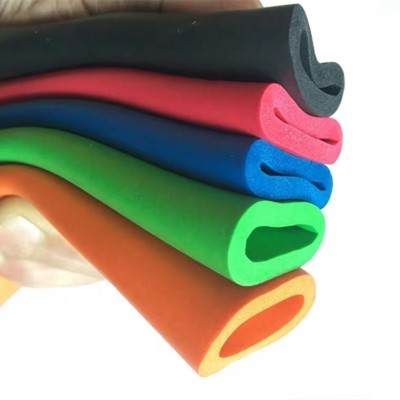 Colorful Elastomeric Rubber Pipe Insulation High Temperature Rubber Foam Tubing